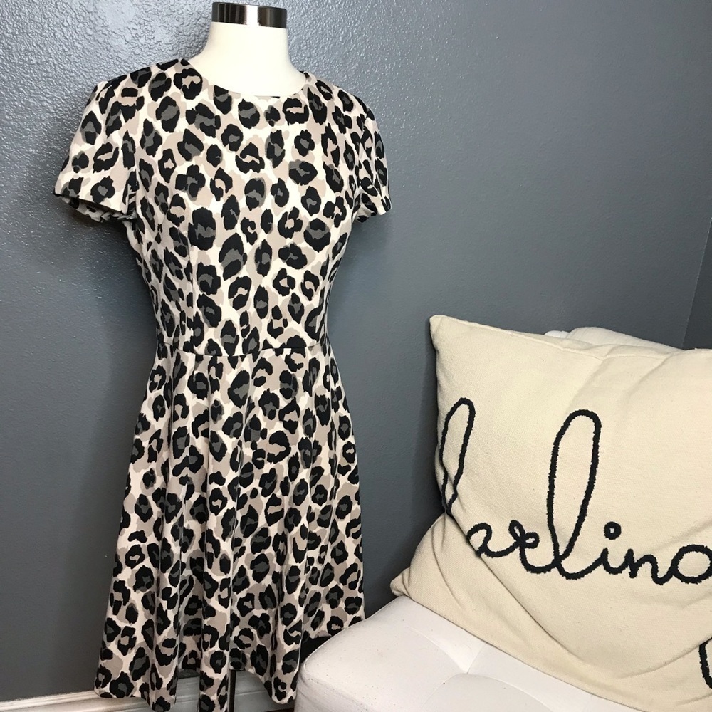 Eliza J brown animal print dress size 4